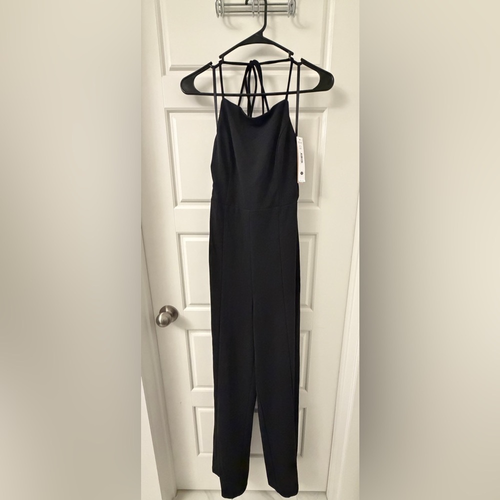 Aqua Womens Halter Wide Leg Jumpsuit - Picture 7 of 7